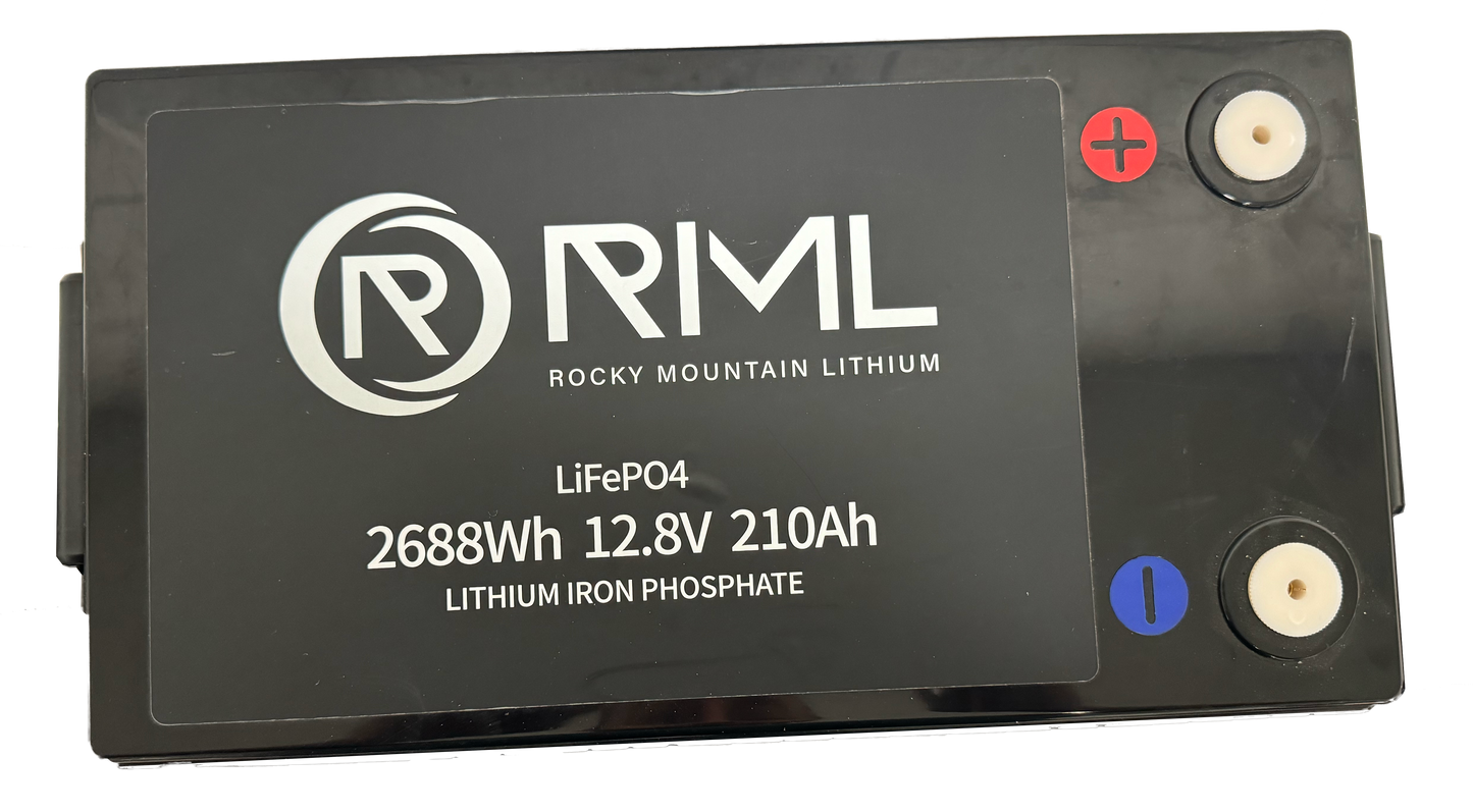 12.8V Compact 210 amp hour - with built in heater