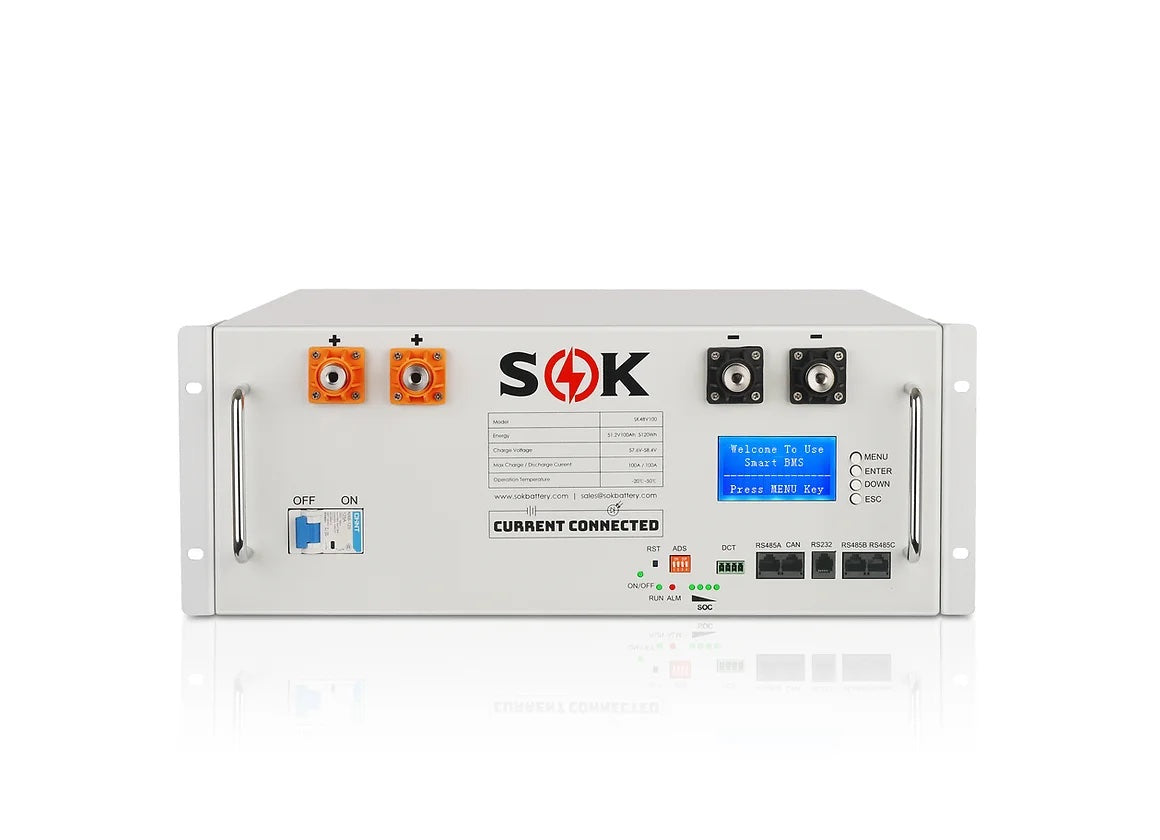 SOK 48V 100Ah Server Rack LiFePO4 Battery